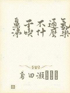 鼻子不通气黄鼻涕吃什么药好得快