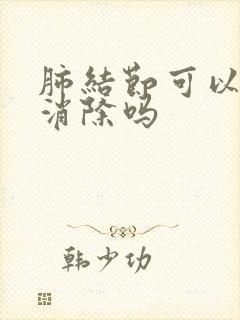 肺结节可以自己消除吗封面