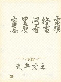 家里网络电视机怎么看电视台节目