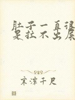 肚子一直很痛但是拉不出屎