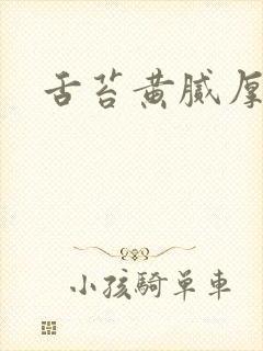 舌苔黄腻厚是引