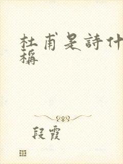 杜甫是诗什么之称