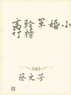 高干军婚小说排行榜封面