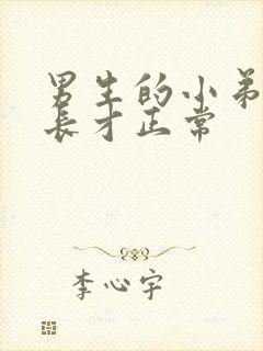 男生的小弟弟多长才正常封面