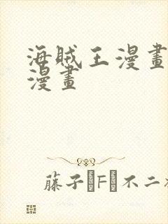 海贼王漫画风之漫画封面