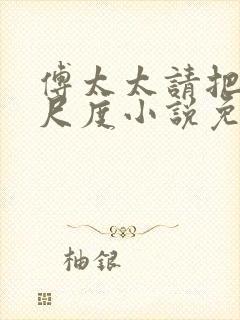 傅太太请把握好尺度小说免费