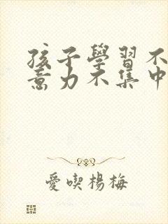 孩子学习不好注意力不集中