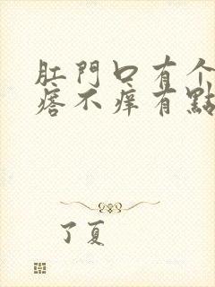 肛门口有个肉疙瘩不痒有点痛