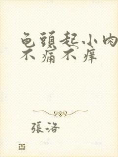 龟头起小肉疙瘩不痛不痒