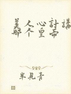 美人心计讲的是哪个皇帝封面