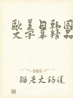 欧美日韩国产中文字幕精品