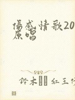 伤感情歌20首原唱