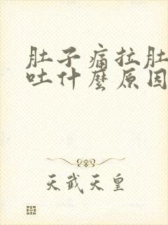 肚子痛拉肚子想吐什么原因引起的封面