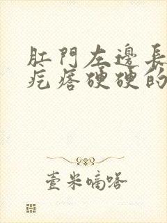 肛门左边长了个疙瘩硬硬的,周围很疼