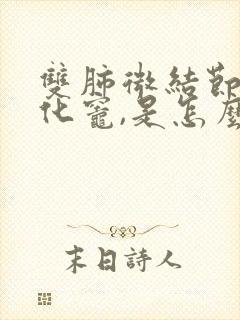 双肺微结节,钙化灶,是怎么回事