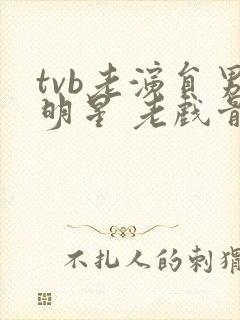 tvb老演员男明星 老戏骨