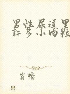 男性尿道里长了许多小肉粒封面