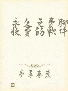 永久免费聊天不收费的软件app