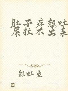 肚子疼想吐想拉屎拉不出来怎么回事封面