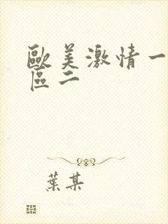 欧美激情一区二区二