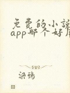 免费的小说阅读app哪个好用