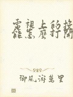 电视上的投屏功能怎么打开封面