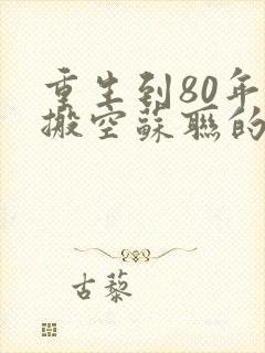 重生到80年代搬空苏联的小说