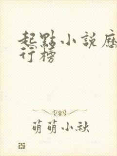 起点小说历史排行榜