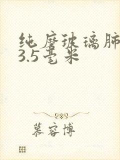 纯磨玻璃肺结节3.5毫米封面