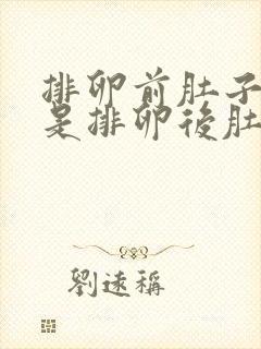 排卵前肚子疼还是排卵后肚子疼呢怎么回事封面