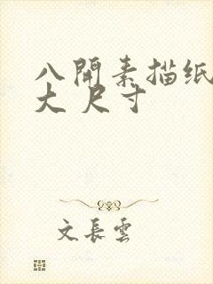 八开素描纸有多大 尺寸