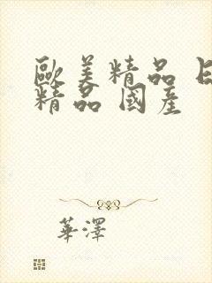 欧美精品 日韩精品 国产