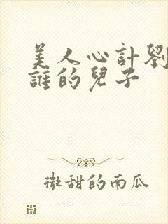 美人心计刘武是谁的儿子封面