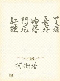 肛门内长了一个硬疙瘩疼痛