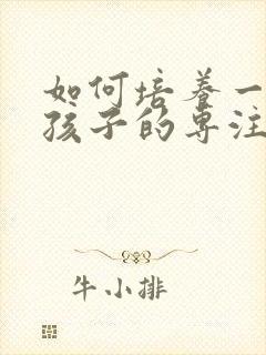 如何培养一年级孩子的专注力