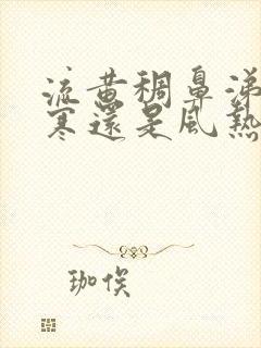 流黄稠鼻涕是风寒还是风热封面