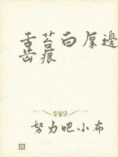 舌苔白厚边上有齿痕