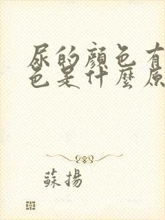 尿的颜色有点红色是什么原因