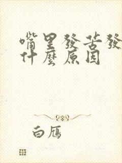 嘴里发苦发臭是什么原因