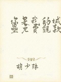 你是我的城池营垒免费观款