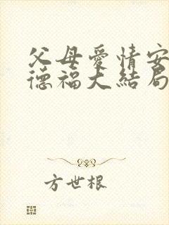 父母爱情安杰江德福大结局封面