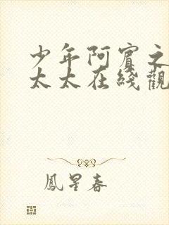 少年阿宾之房东太太在线观看