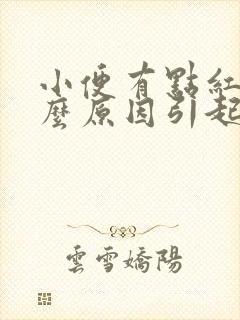 小便有点红色什么原因引起的封面