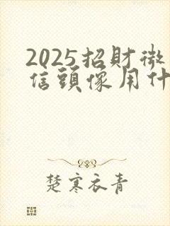 2025招财微信头像用什么头像好