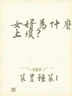 女婿为什么不能上坟?