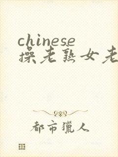 chinese操老熟女老妇女