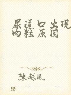 尿道口出现红色肉粒原因