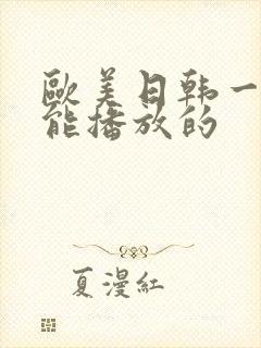 欧美日韩一级片能播放的封面