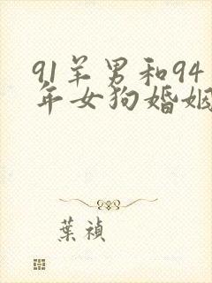 91羊男和94年女狗婚姻怎样