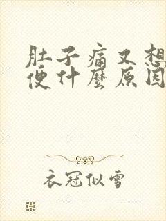 肚子痛又想拉大便什么原因